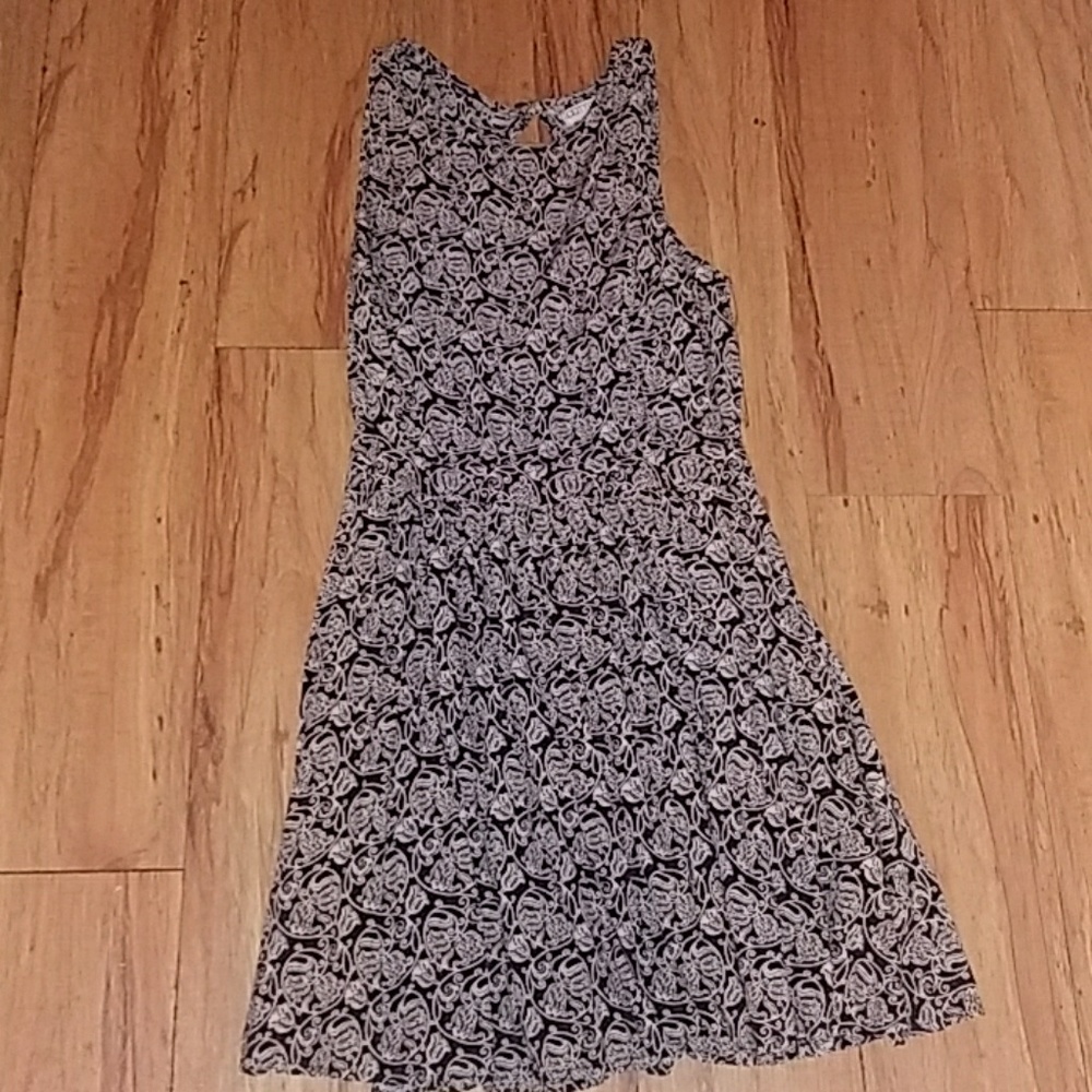 ⭐Cotton on black boho print dress s